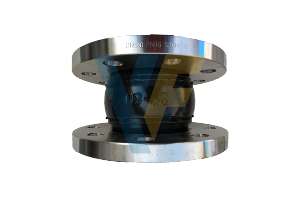 Rubber Expansion Joints SS304 Flange PN16